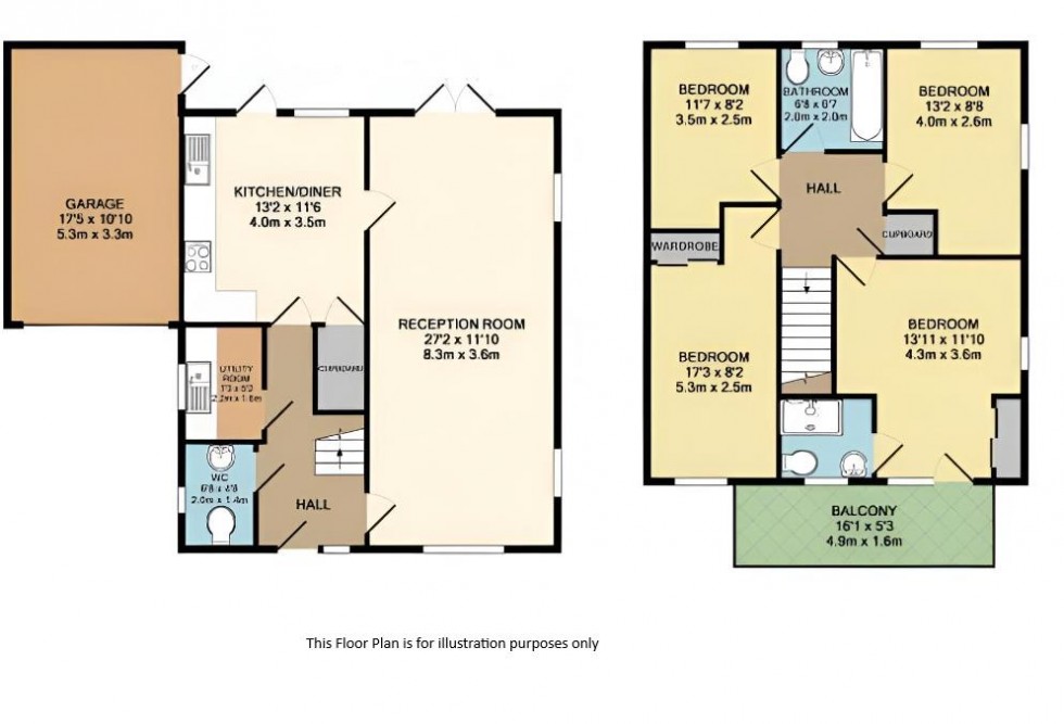 Floorplan for Hazel Close, Epsom