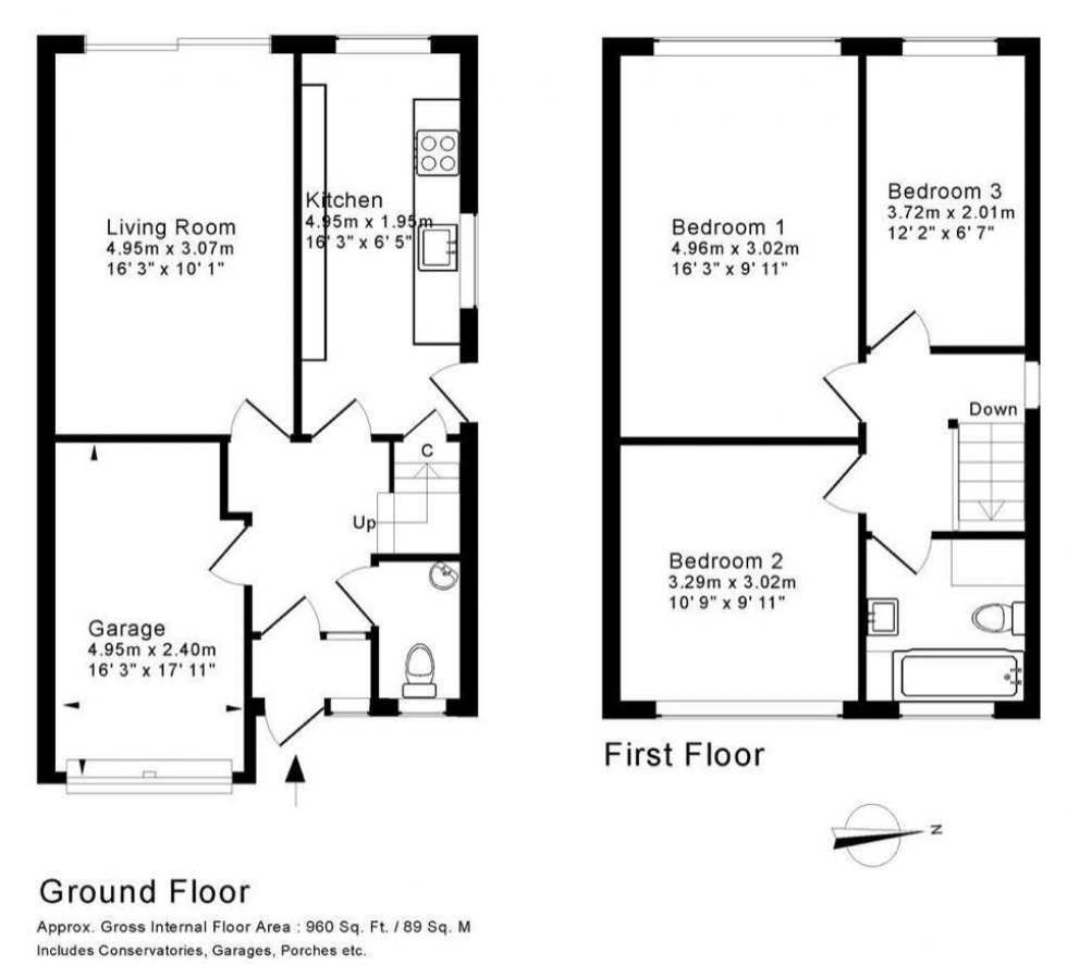 Floorplan for Walsh Drive, Sutton Coldfield